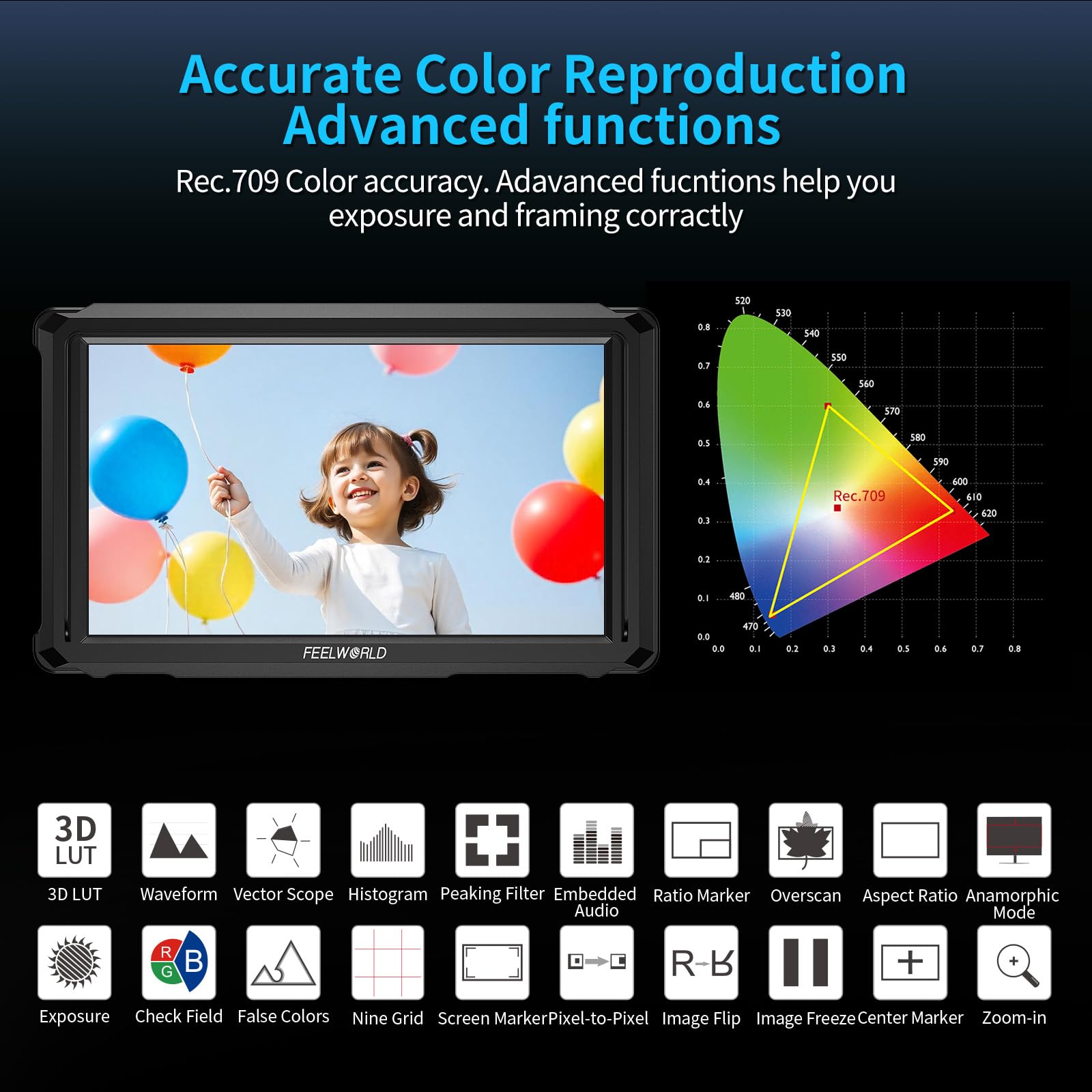 Amazon.com : FEELWORLD FW568 PRO 6 '' 1200nit Camera Field Monitor